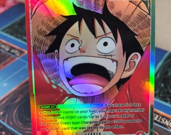 Monkey D Luffy Leader Alt Art Op13-001 One Piece Proxy - Etsy Canada
