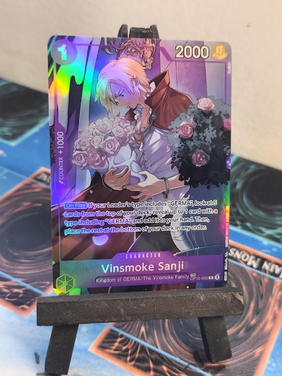 Vinsmoke Sanji Treasure Rare Alt Art Op10-063 One Piece Proxy - Etsy