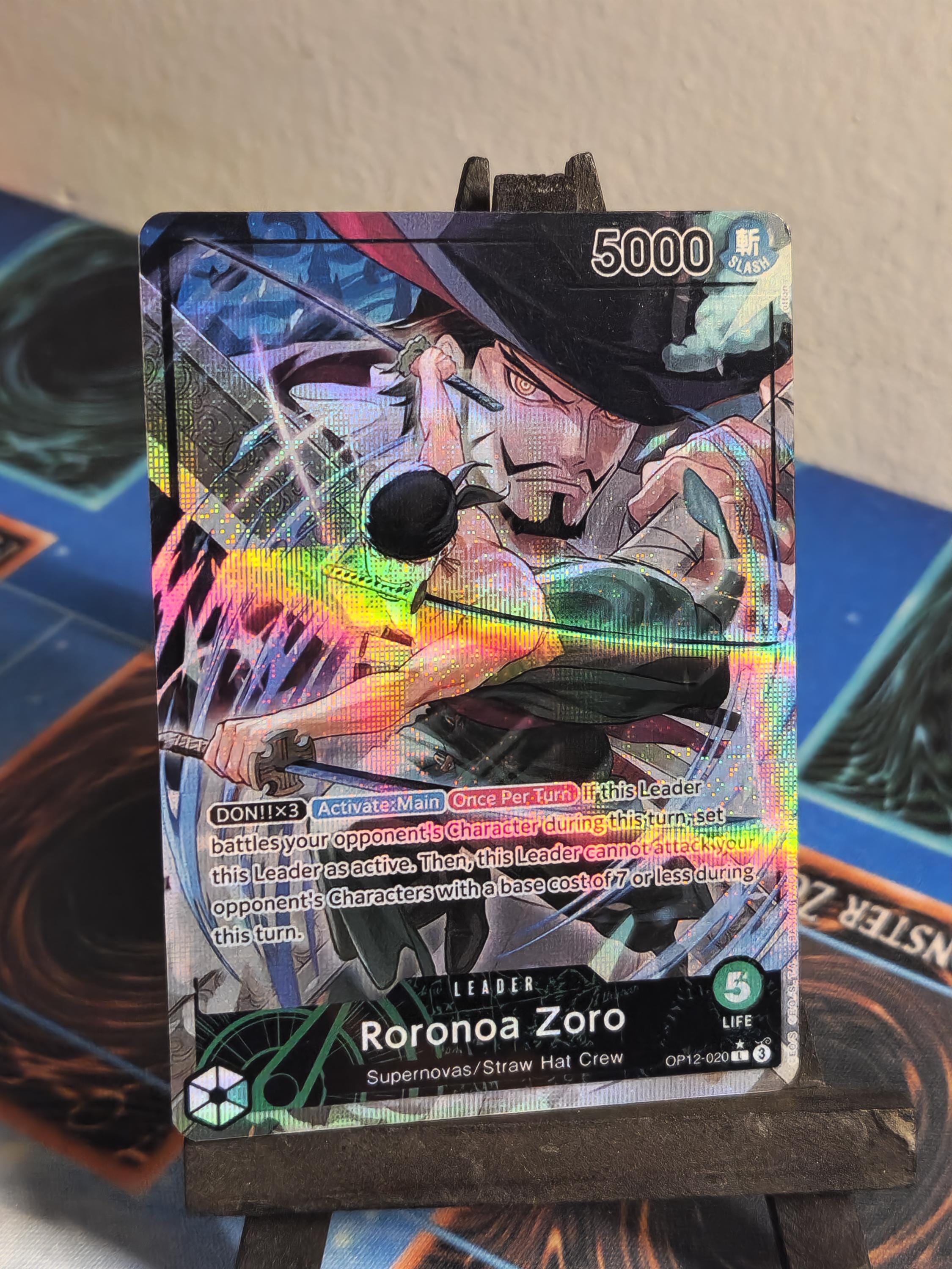 Roronoa Zoro Leader Alt Art Op12-020 One Piece Proxy - Etsy Israel