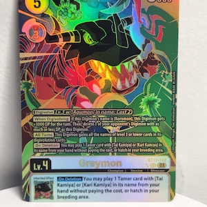 Greymon alt art (links) bt17-102 digimon-proxy