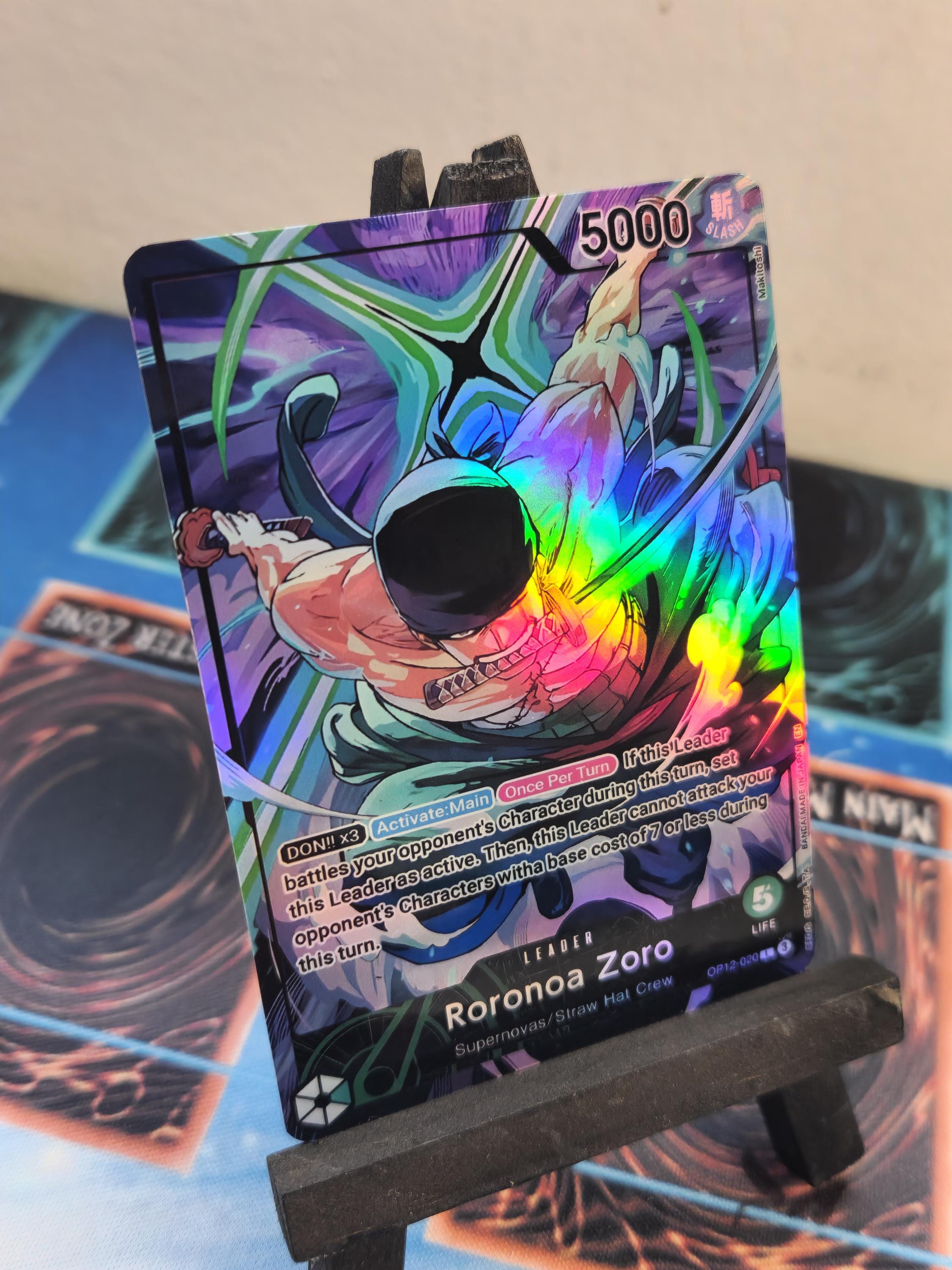 Roronoa Zoro Leader Alt Art Promo Op12-020 One Piece Proxy - Etsy