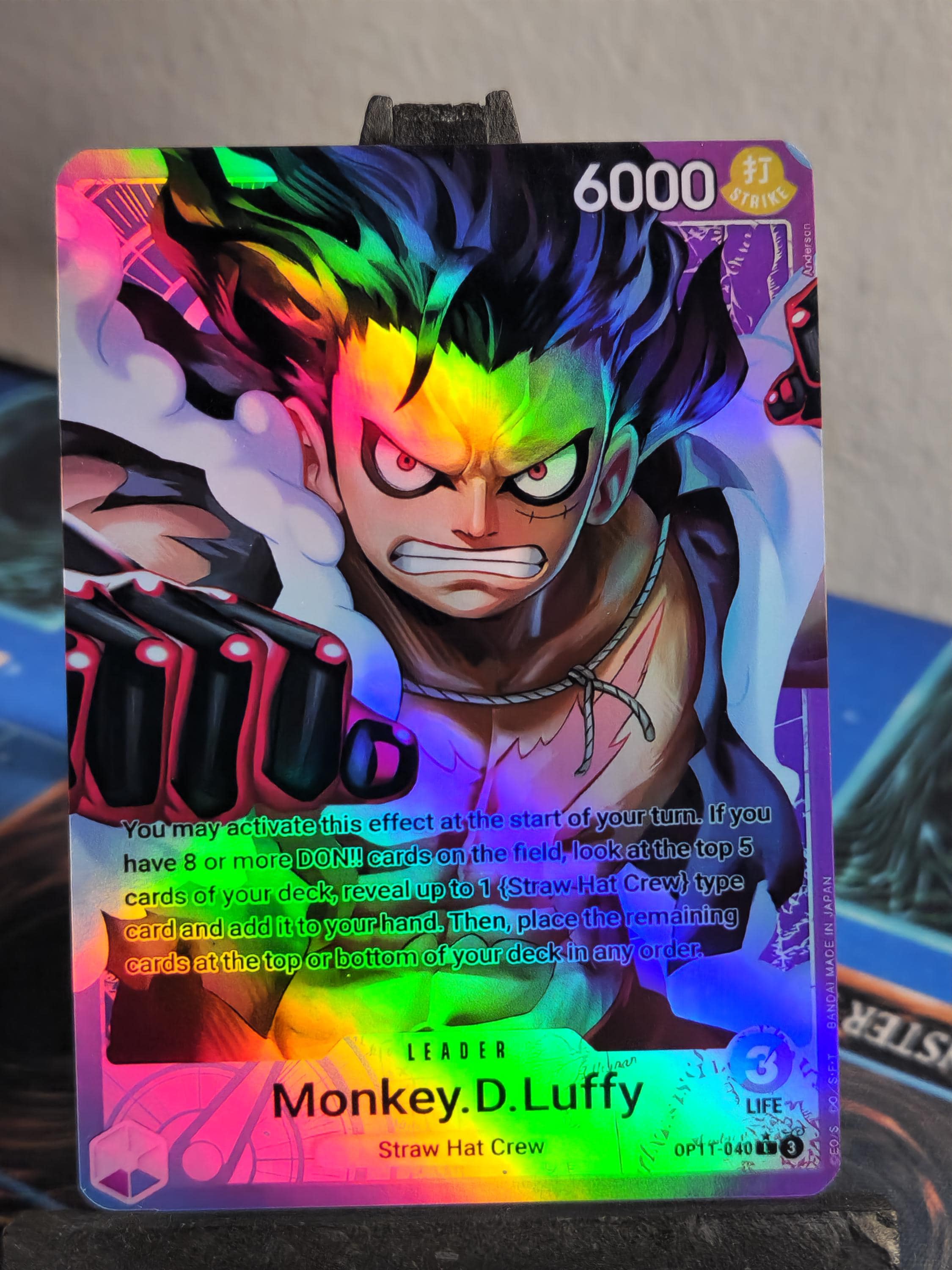 Monkey D Luffy Leader Alt Art OP11-040 One Piece Proxy - Etsy