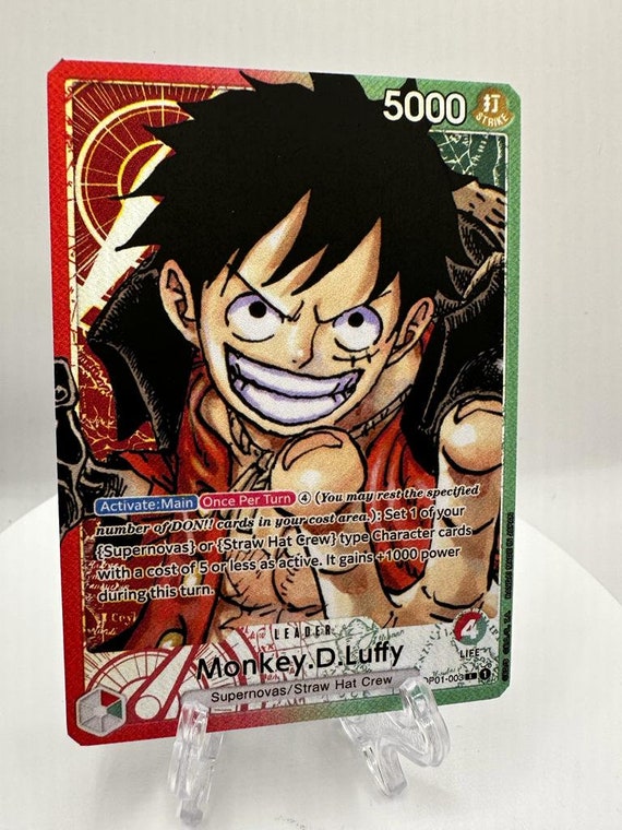 Monkey D. Luffy 0p01-003 Proxy - Etsy