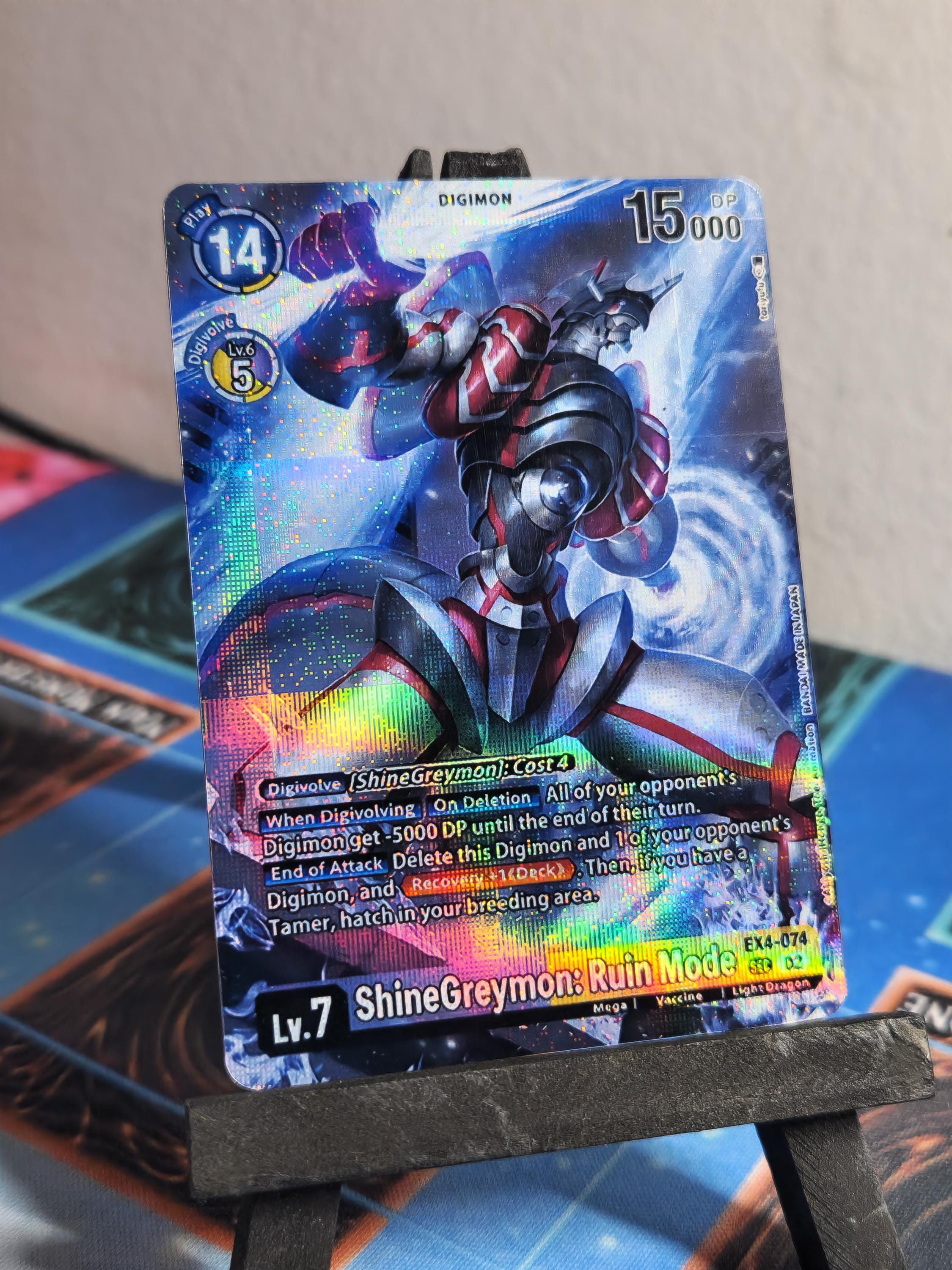 Shinegreymon Ruin Mode Alt Art Ex4-074 Digimon Proxy - Etsy