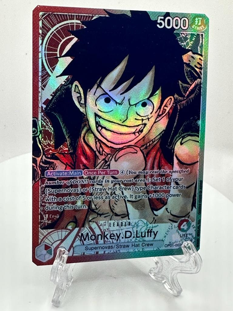 【PSA10】MONKEY D. LUFFY ST13-003 墨絵 リーパラ PSA10鑑定済〕モンキー・D・ルフィ(パラレル/白黒版)【L/P