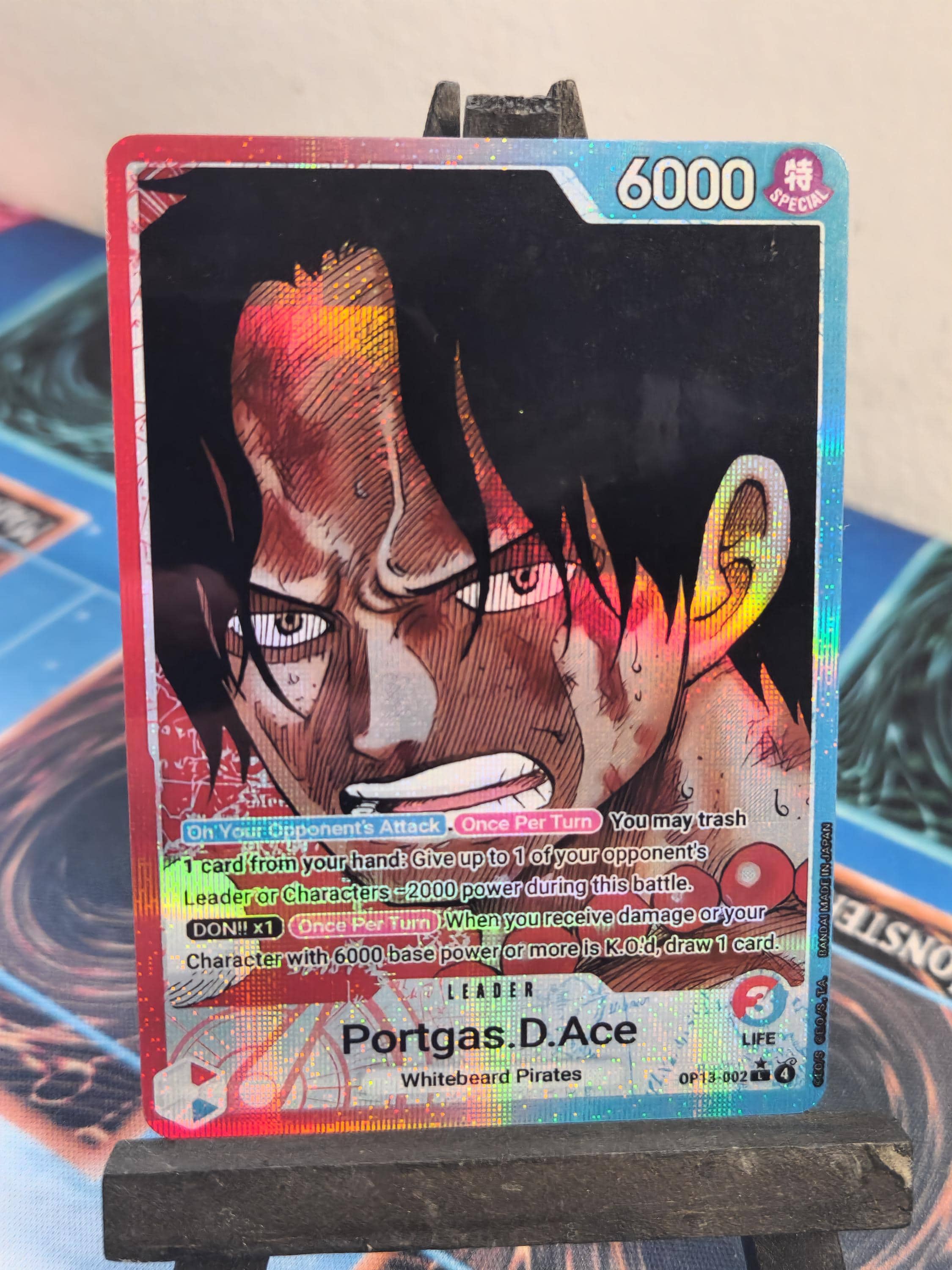Portgas D Ace Leader Alt Art Op13-002 One Piece Proxy - Etsy