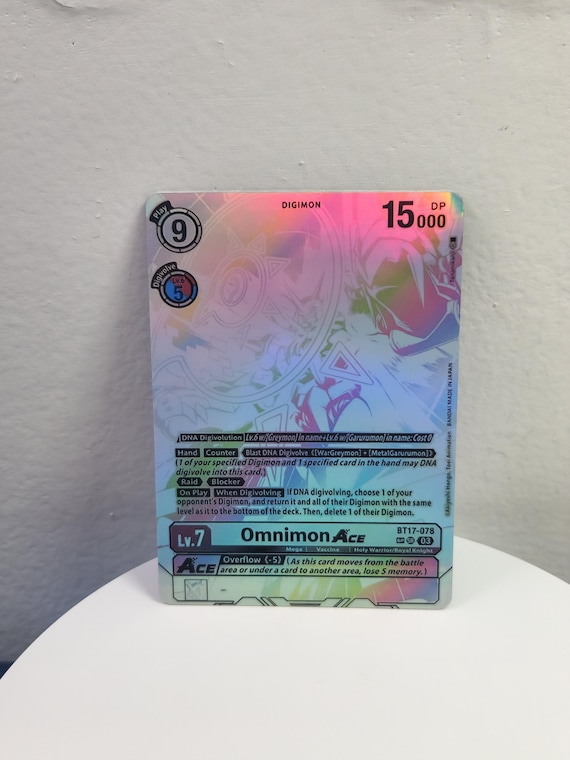 Omnimon Ace SP Art Bt17-078 Digimon Proxy - Etsy
