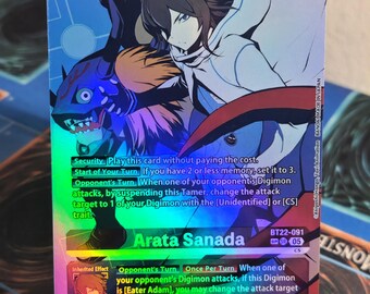 デジモンカード 真田アラタ パラレル 希少 SP 真田アラタ sp 希少