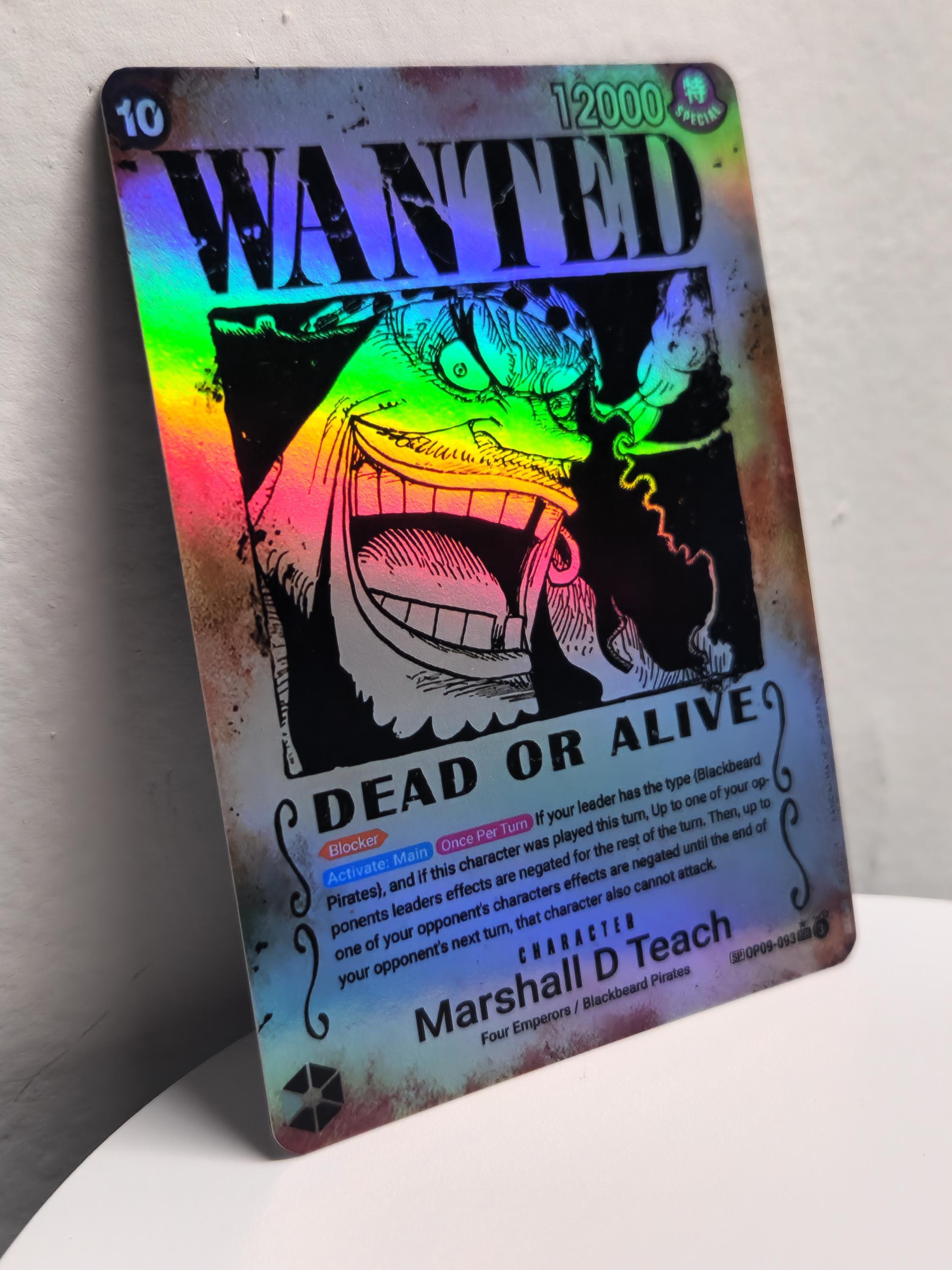 Wataruページ Marshall D Teach Wanted Poster Op09-093 One Piece Proxy - Etsy Canada