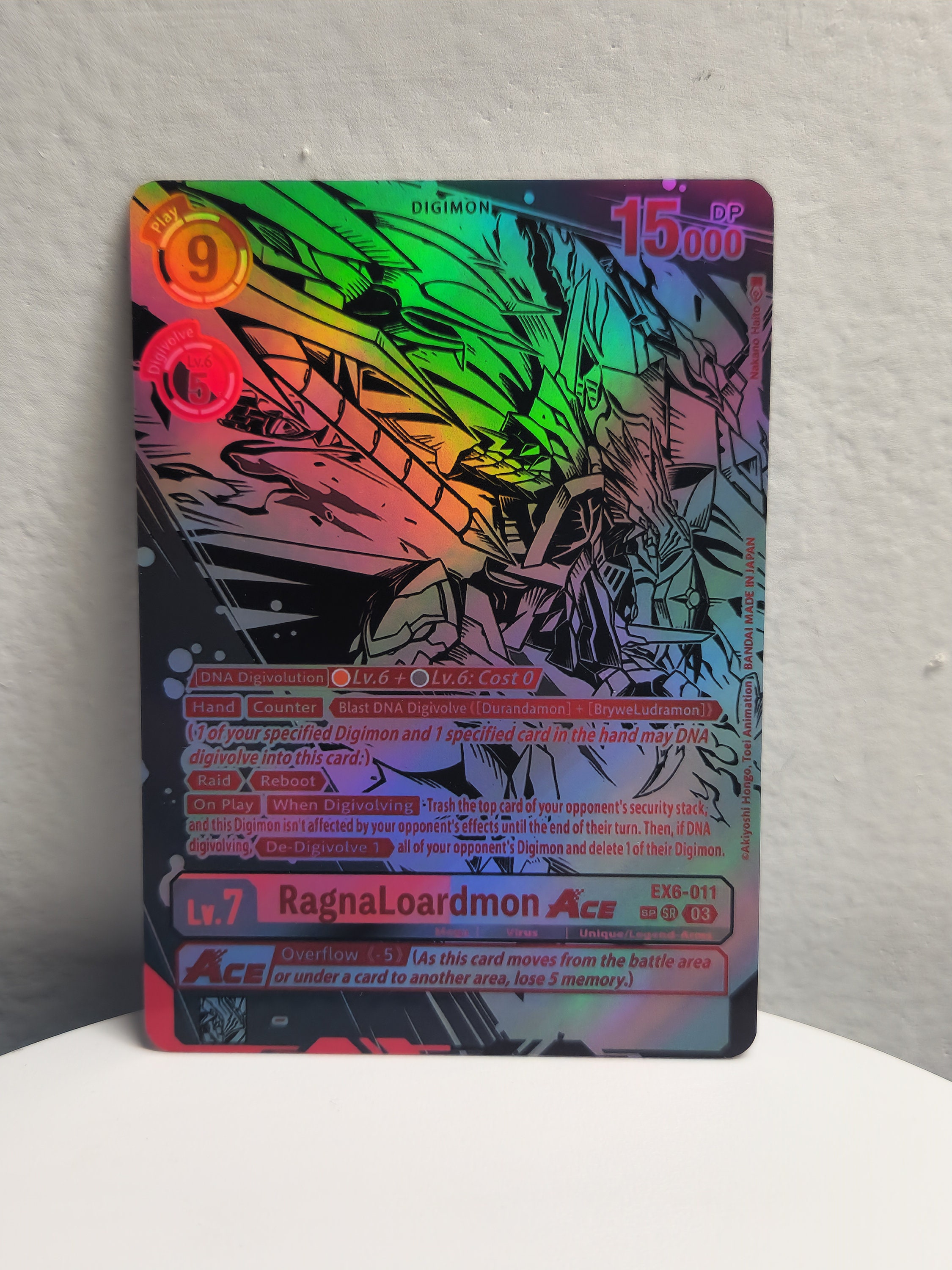 RagnaLoardmon Ace SP alt art EX6-011 Digimon Proxy