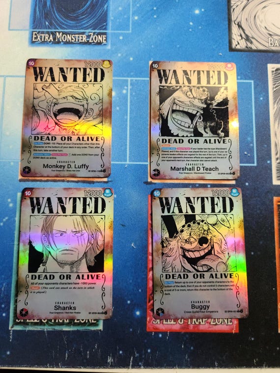 Yonko Wanted Posters OP09 Set One Piece Proxy - Etsy