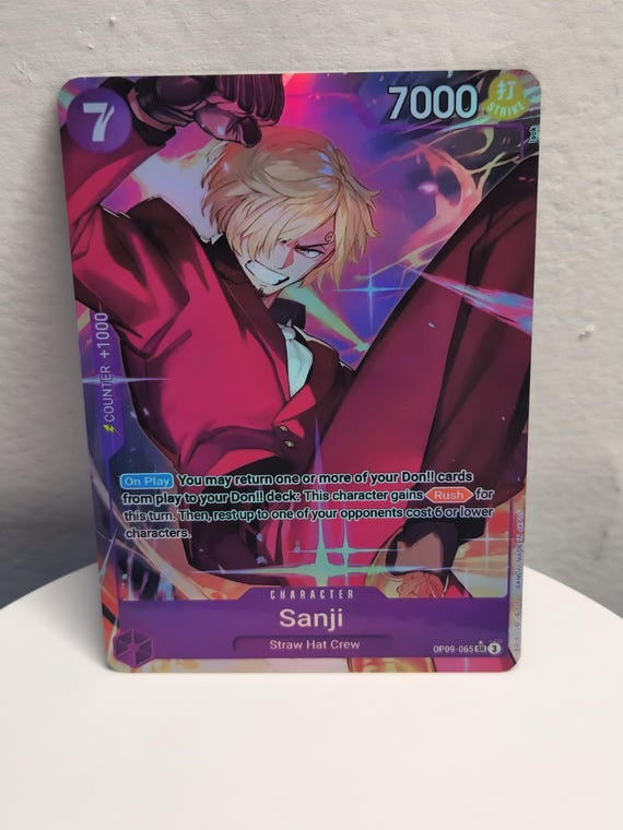 ⭐︎pain ワンピース⭐︎ Sanji Alt Art Op09-065 One Piece Proxy - Etsy