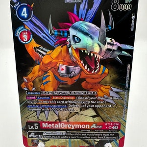 Arte alternativo de Ace de MetalGreymon bt14-014/proxy