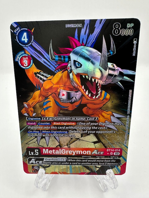 Metalgreymon Ace Alt Art Bt14-014/proxy - Etsy