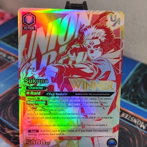 Sukuna alt art JJK-3-015 winner Union Arena Proxy