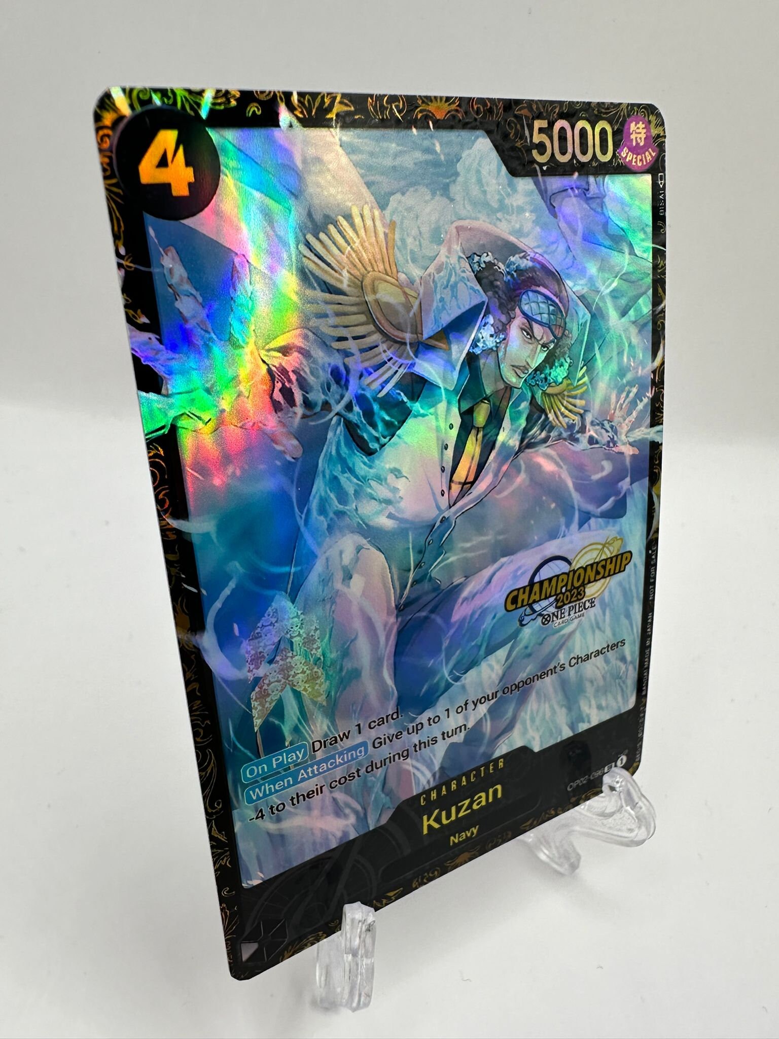 Kuzan Championship Alt Art Op02-096 One Piece Proxy Card - Etsy