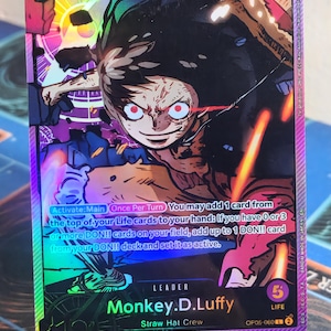Monkey D Luffy Leader EB02 alt art OP05-060 One Piece proxy