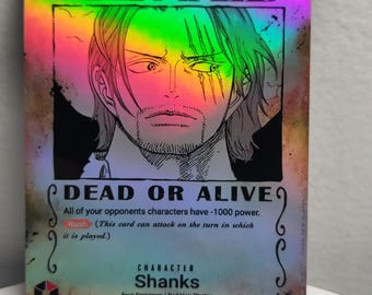 Shanks Wanted Poster SP Op09-004 One Piece Proxy - Etsy