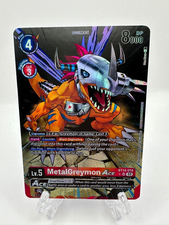 Metalgreymon Ace Alt Art Bt14-014/proxy - Etsy