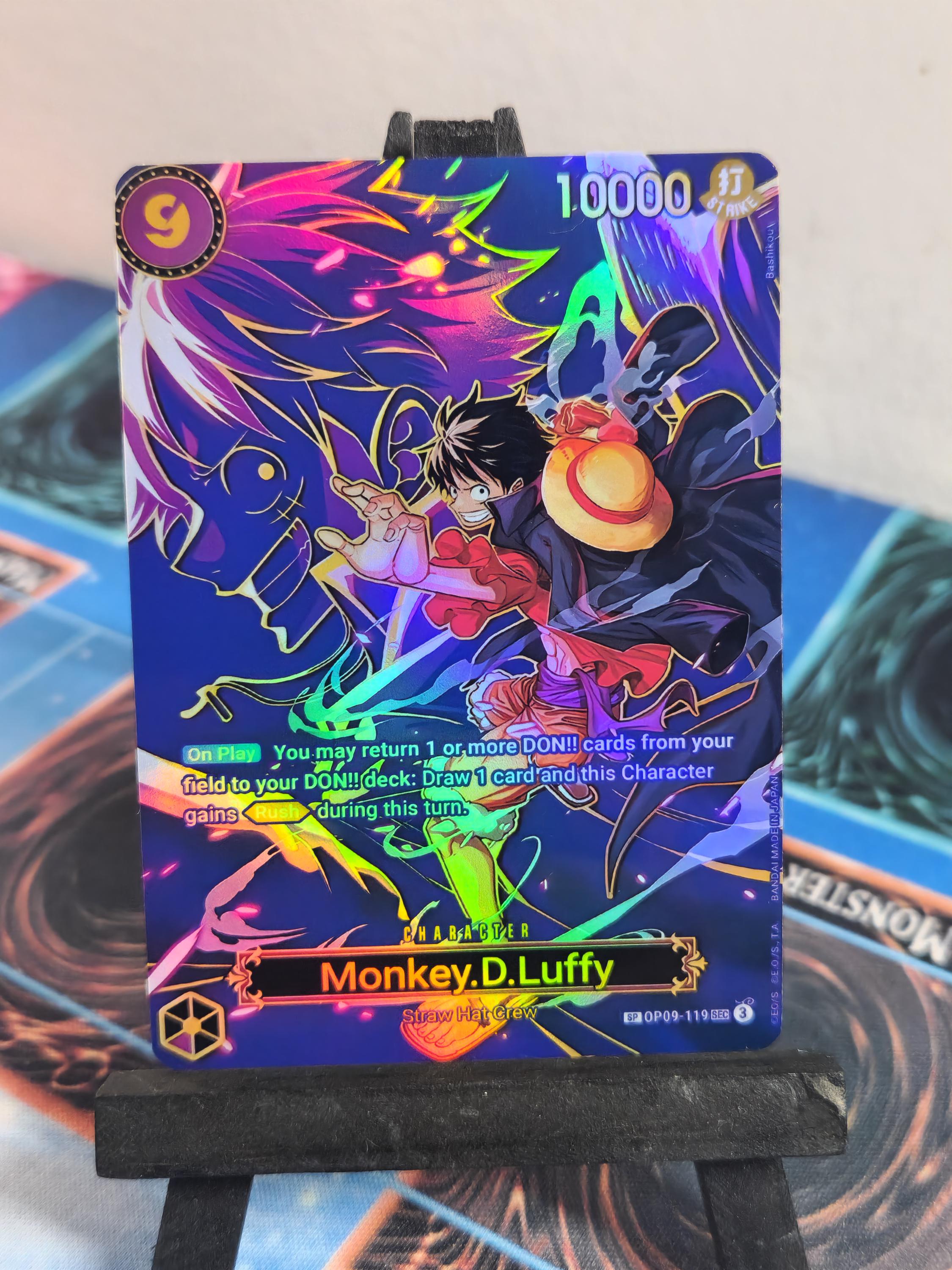 Monkey D Luffy SP Alt Art Op09-119 One Piece Proxy Op13 - Etsy Ireland
