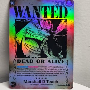 Marshall D Teach Wanted Poster op09-093 One Piece Proxy