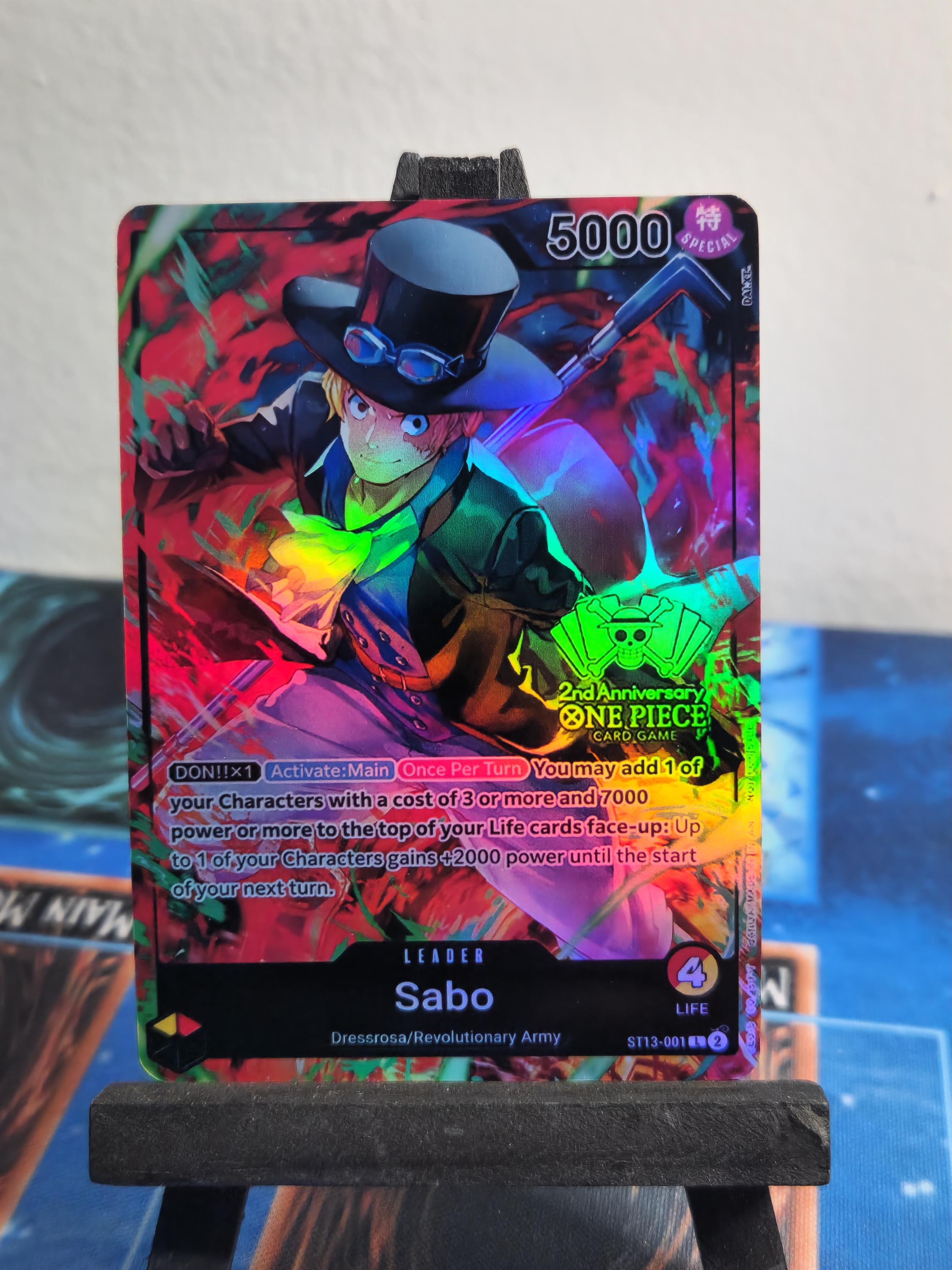 Sabo Leader 2nd Anniversary ST13-001 One Piece Proxy - Etsy