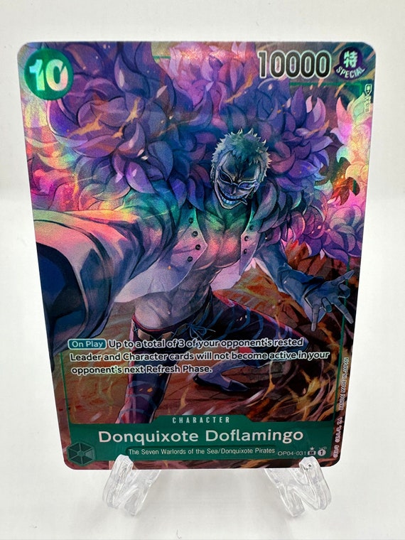 ワンピース カードゲーム PSA10 DONQUIXOTE DOFLAMINGO ALTERNATEART PSA 10 One Piece Card OP04-019 Doflamingo Alt Art Leader
