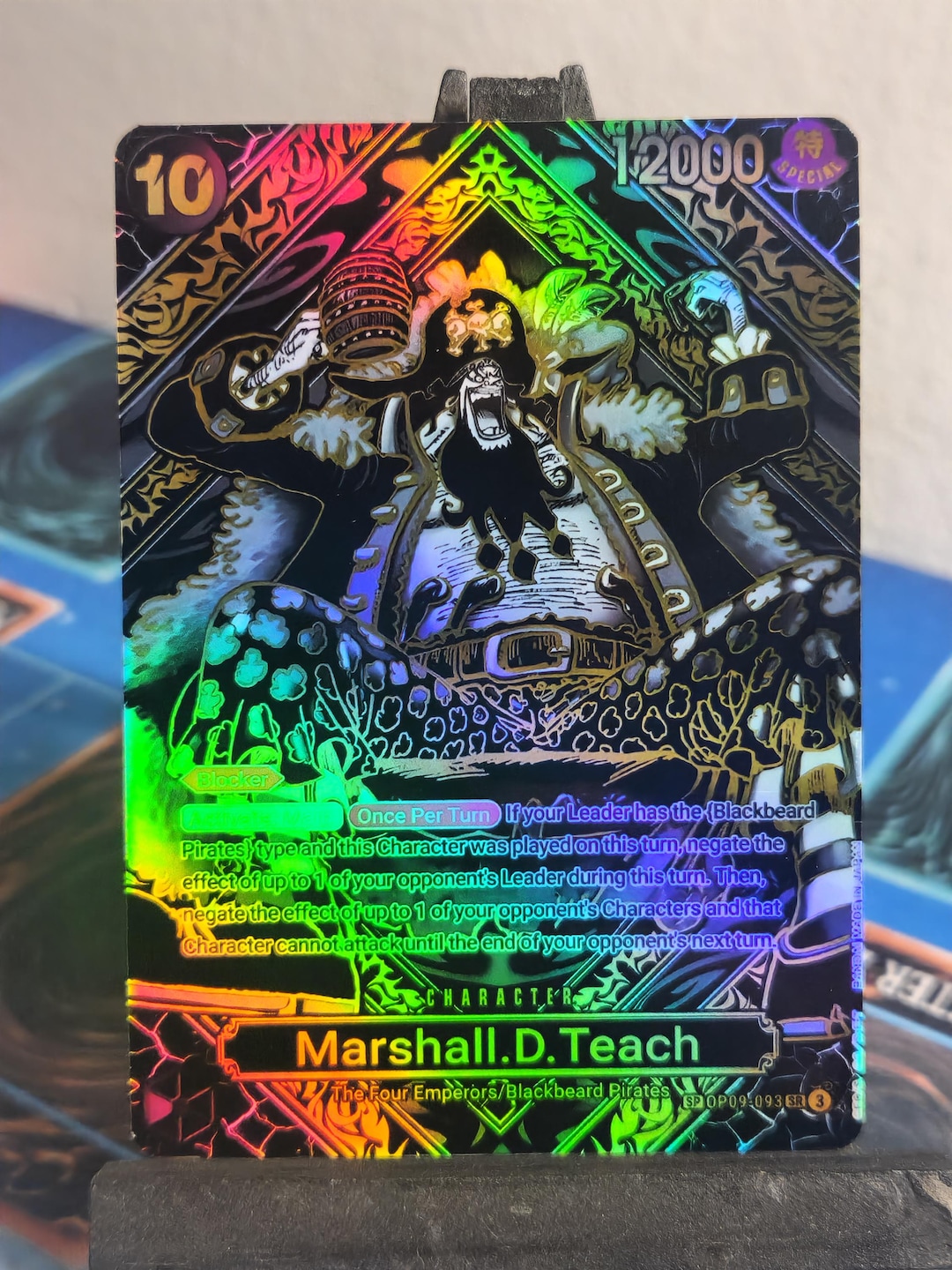 マーシャル・D・ティーチ 093 MANGA ALTERNATE ART PSA 10 Marshall D