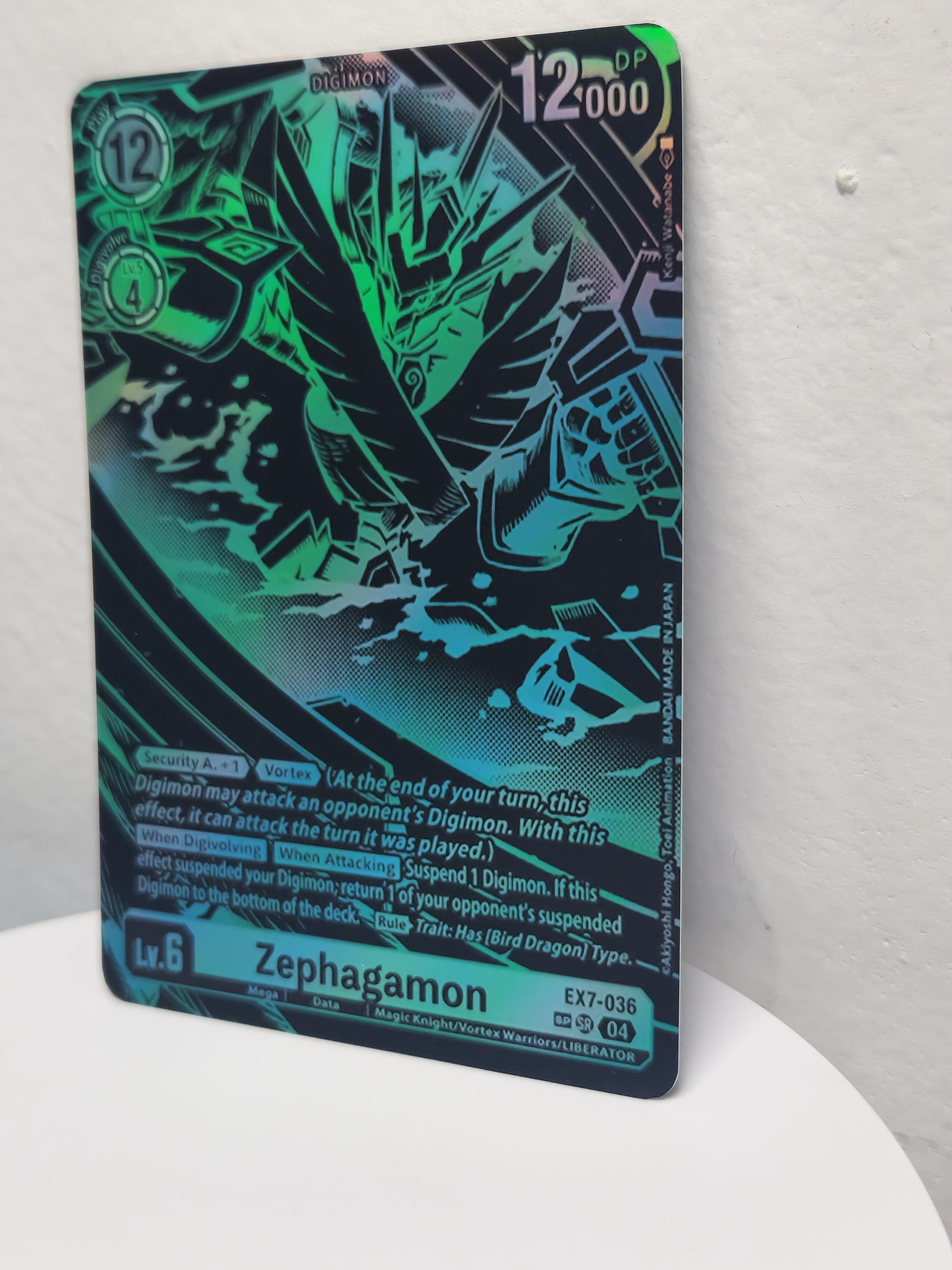 【非売品】GITANES 　オリジナル　ディスプレ－　（374） Zephagamon Sp Alt Art EX7-036 Digimon Proxy - Etsy