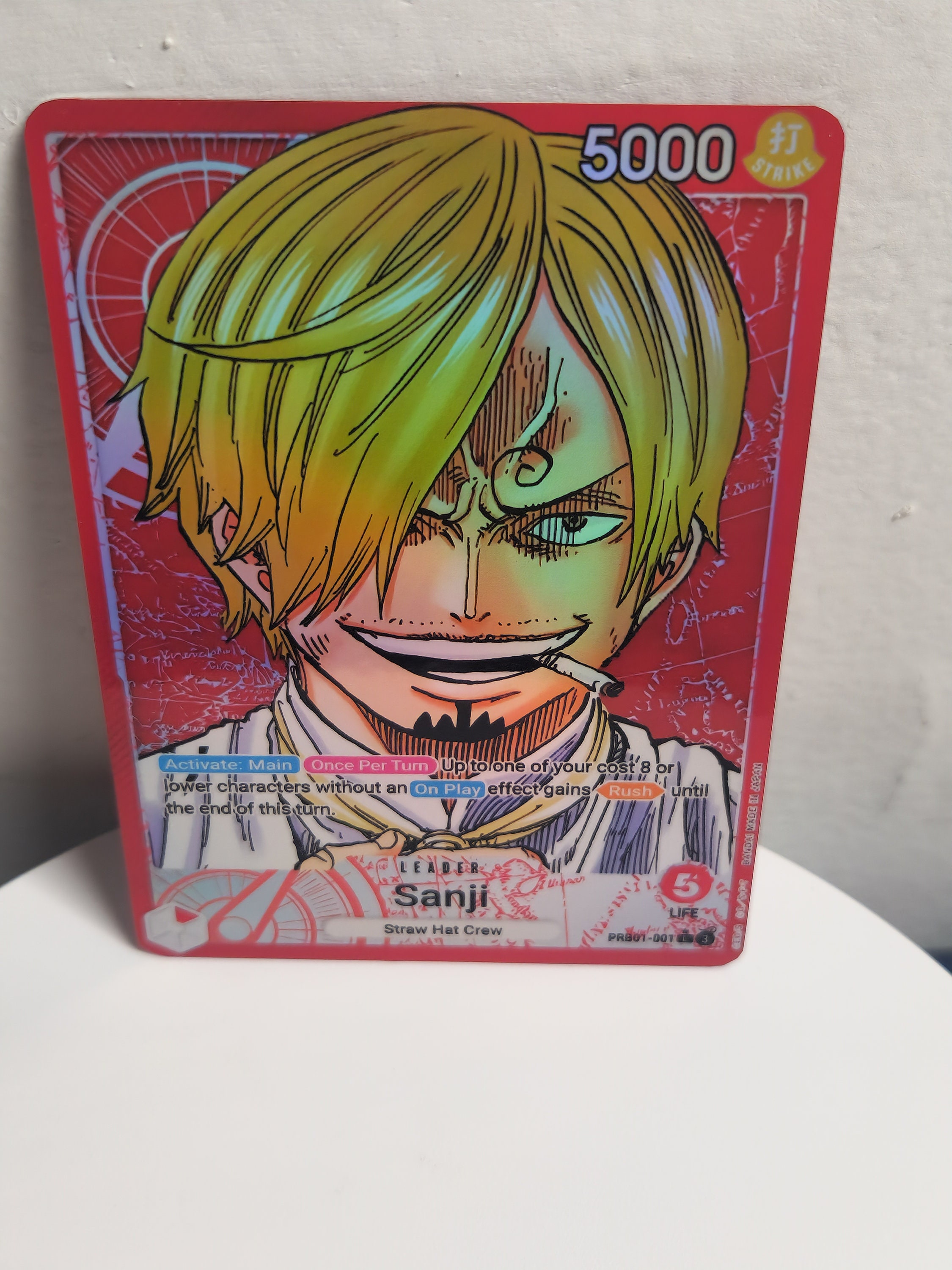 Sanji Leader Alt Art PRB01-001 One Piece Proxy Card - Etsy