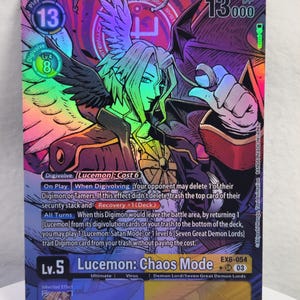Lucemon: Arte alternativo del modo Caos ex6-054 Digimon Proxy