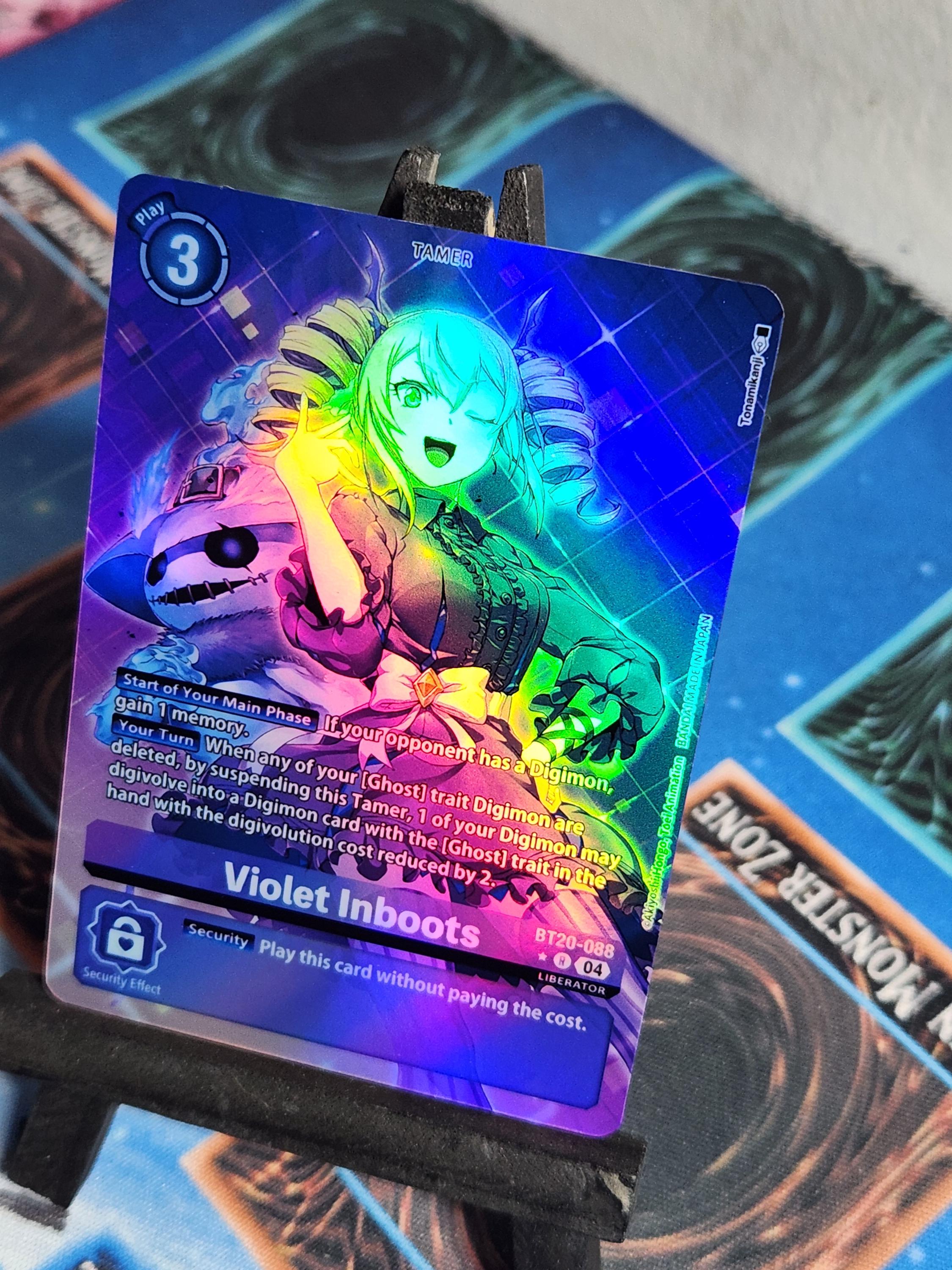 Violet Inboots Alt Art Bt20-088 Digimon Proxy - Etsy