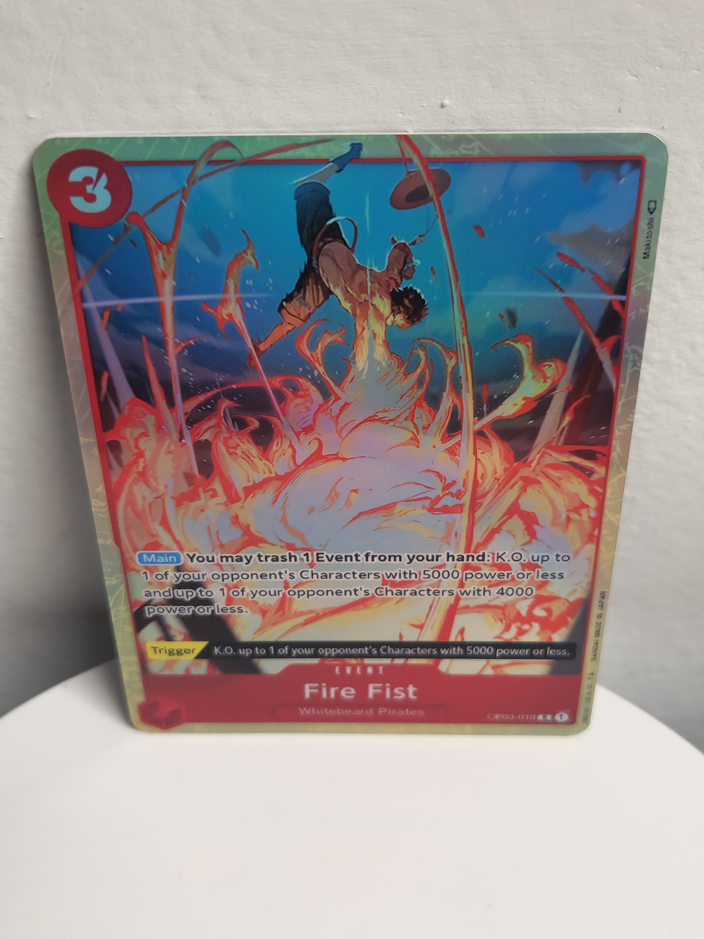 【残り1点】火拳 R OP03-018 OP03-018 Fire Fist (R) – TCG Corner