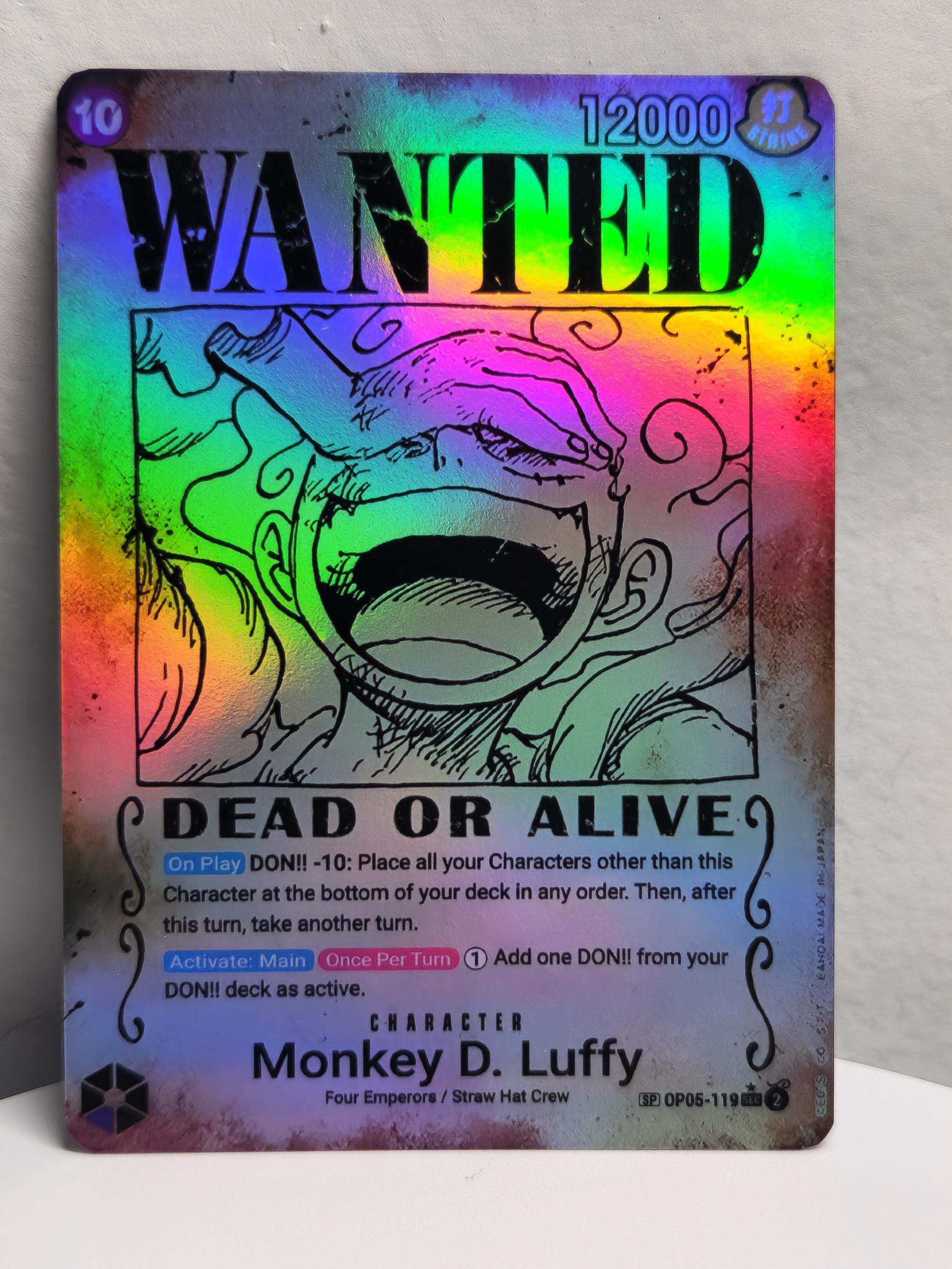 Monkey D Luffy Wanted Poster Gear 5 SP Op05-119 One Piece
