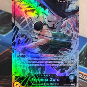 Roronoa Zoro Leader alt art op12-020 One Piece proxy