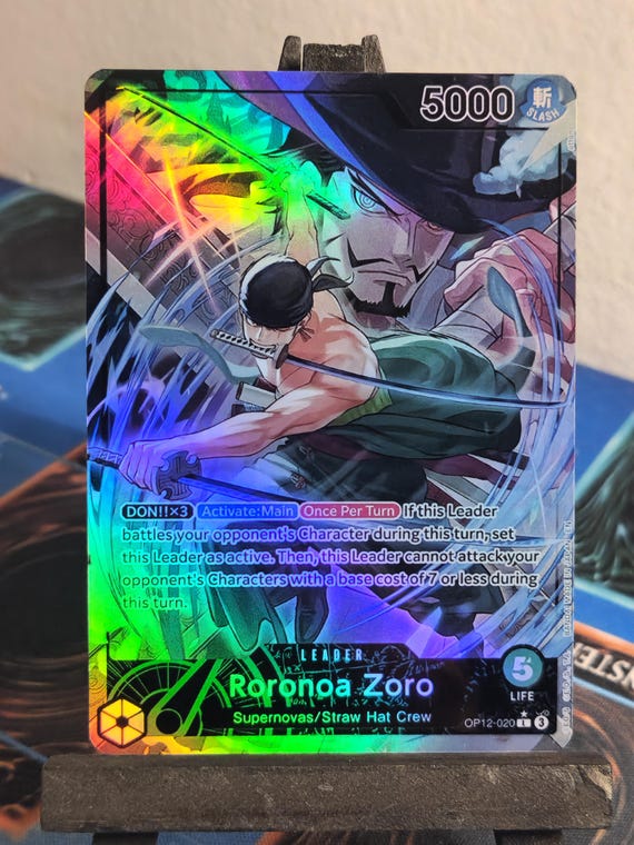 Roronoa Zoro Leader Alt Art Op12-020 One Piece Proxy - Etsy