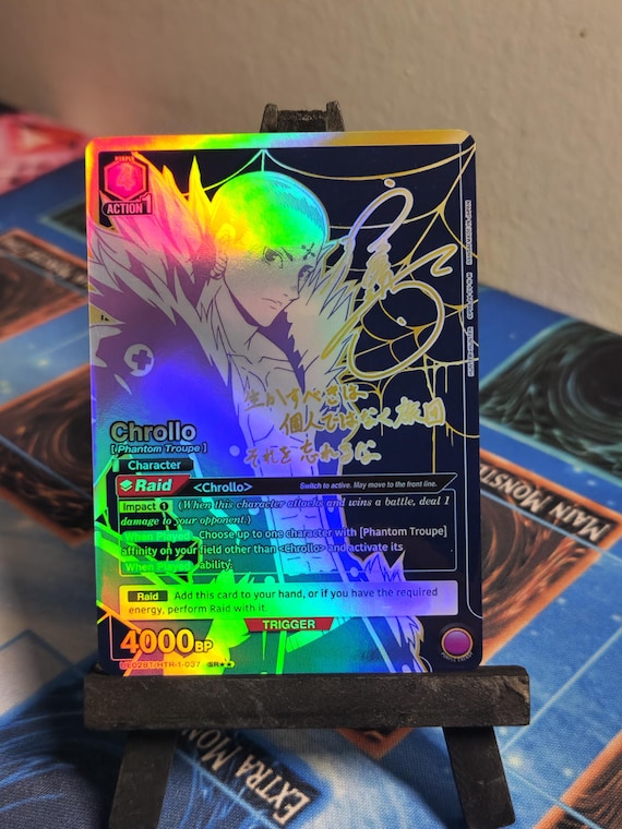 Chrollo Alt Art HTR-1-037 Union Arena Proxy Hunter X Hunter Signed