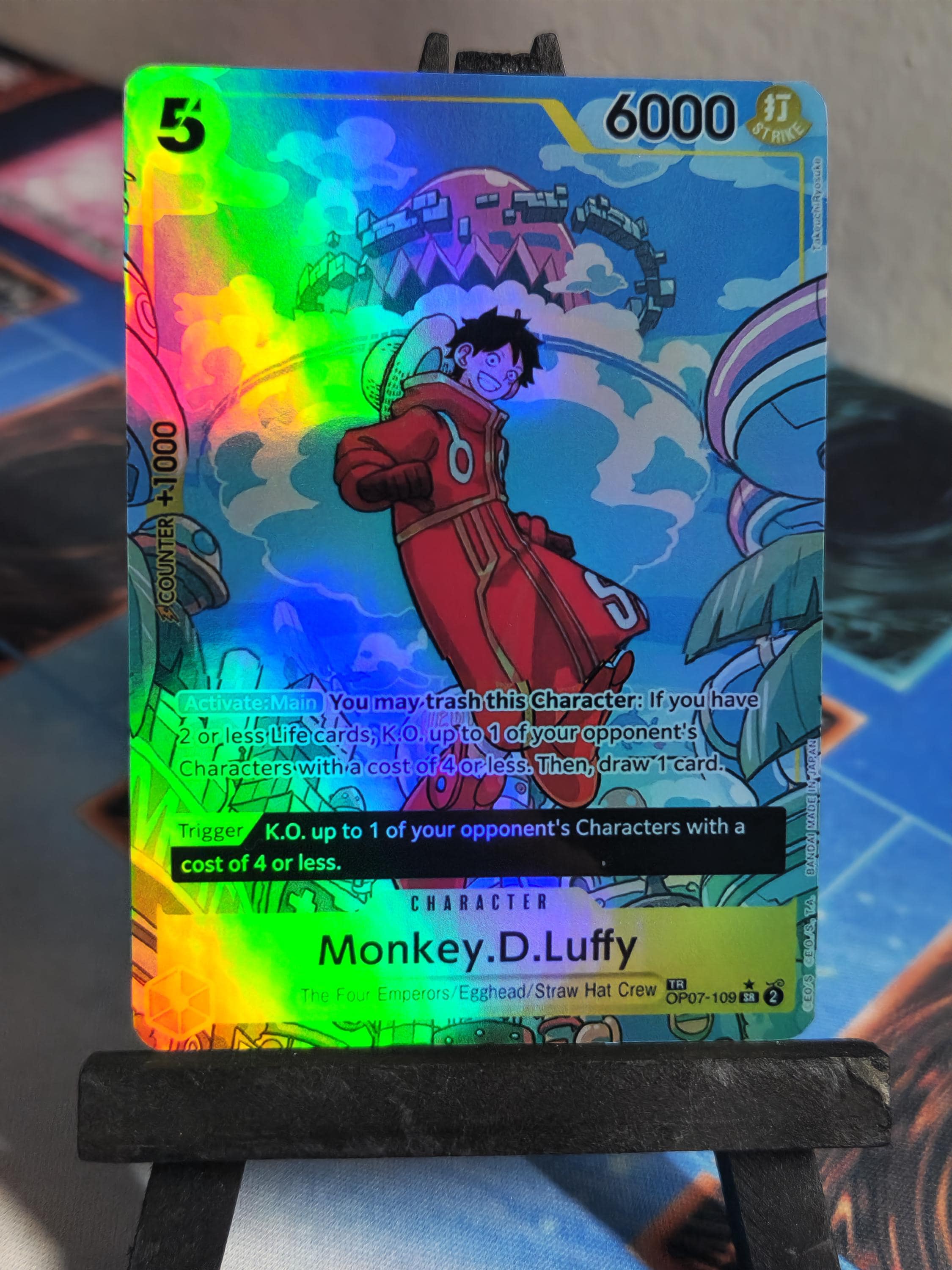 Monkey D Luffy Treasure Rare Alt Art Op07-109 One Piece