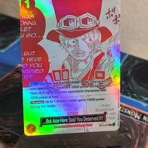 But Ace Here Said You Deserved It!!! manga alt art op13-019 One Piece proxy