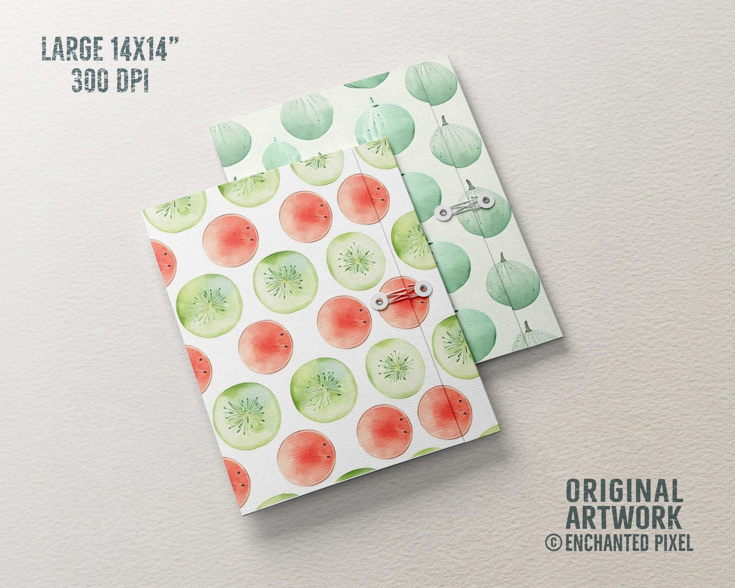 Watermelon Patterned Paper Watermelon Digital Papers, Watercolor Melon Seamless Pattern, Printable ...