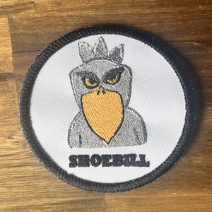 Shoebill Iron on Patch