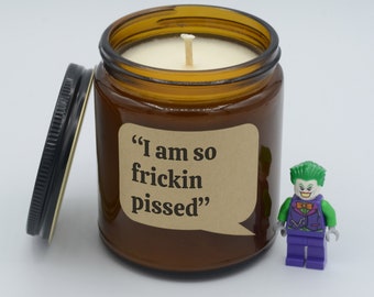 Movie Quote "I am so frickin pissed" Iconic Film Moment Soy Candle (9oz, 16oz)