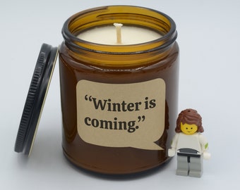 TV show Quote "Winter is coming." Epic moments Soy Candle (9oz, 16oz)