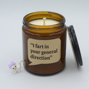 Movie Quote "I fart in your general direction" Funny Quote Soy Candle (9oz, 16oz)