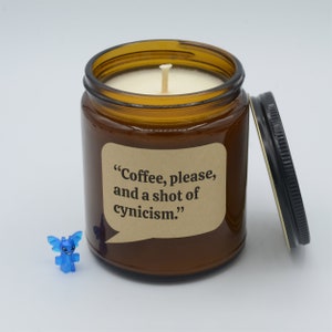 TV show Quote &quot;No men. Just lots and lots of Chinese food.&quot; Funny quotes and moments Soy Candle (9oz, 16oz)