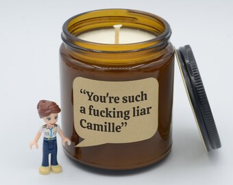 Tv show Quote "You're such a fucking liar Camille" Funny reality television moments Soy Candle (9oz, 16oz)