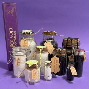 Exorcised salt, protection and cleansing, ancient witch&#39;s black salt recipe, confinement, amulet, energy, ritual, magic