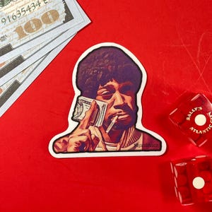 Leonard Washington, Dave Chappelle, World Series of Dice, Meme Sticker, Matte Vinyl Decal