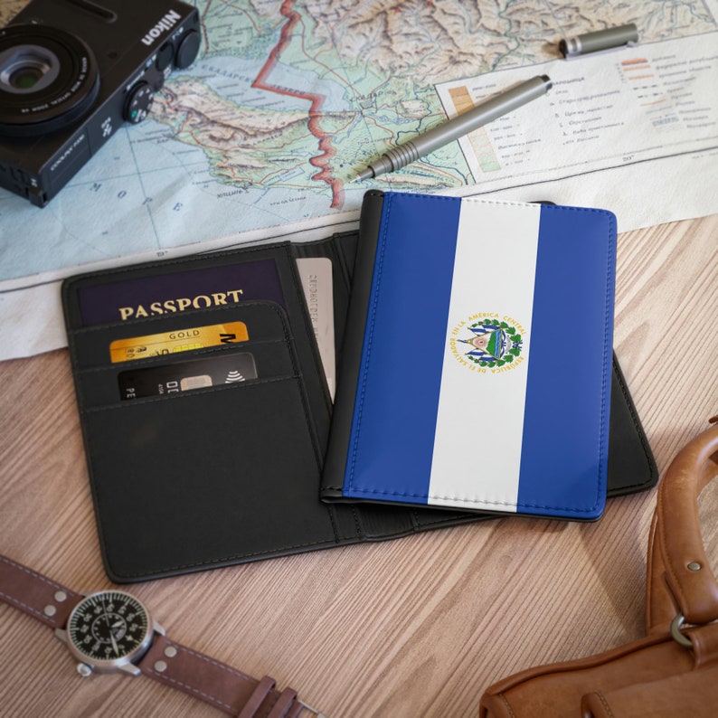 El Salvador Flag Passport Book Cover Premium Protective - Etsy