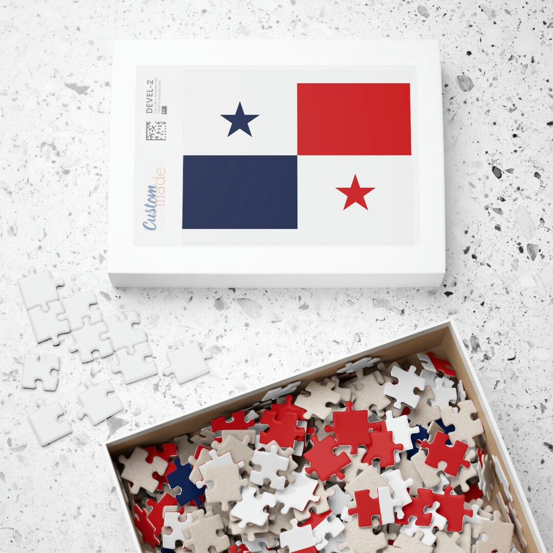 Rompecabezas de la bandera de Panamá / Recuerdo Etsy España